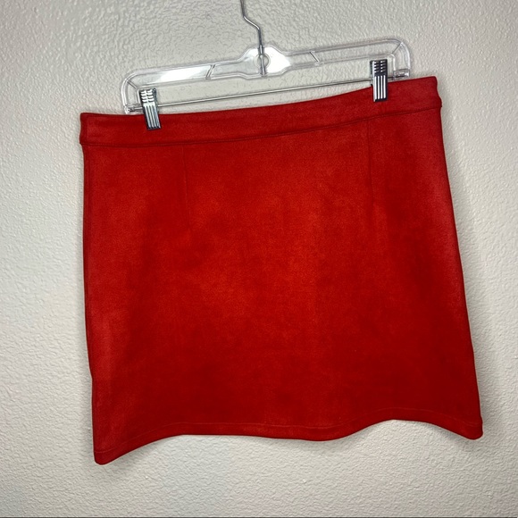 Aryeh Suede Zip Down Skirt - Picture 9 of 10